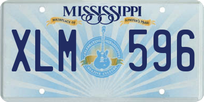 MS license plate XLM596