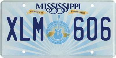 MS license plate XLM606