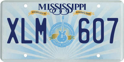 MS license plate XLM607