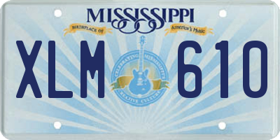 MS license plate XLM610