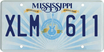 MS license plate XLM611