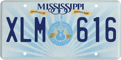 MS license plate XLM616