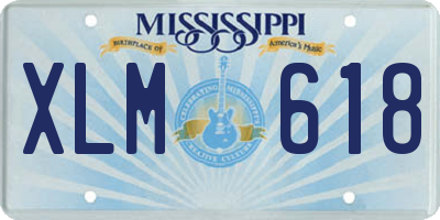 MS license plate XLM618