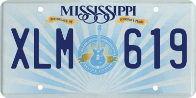 MS license plate XLM619