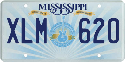 MS license plate XLM620