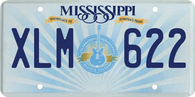 MS license plate XLM622
