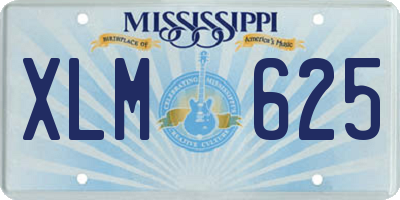 MS license plate XLM625