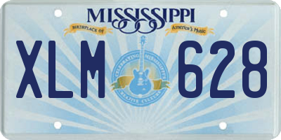 MS license plate XLM628