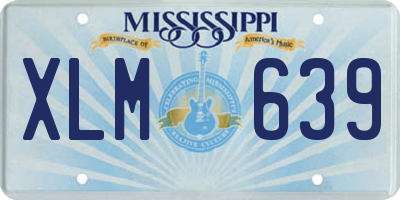 MS license plate XLM639