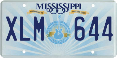 MS license plate XLM644