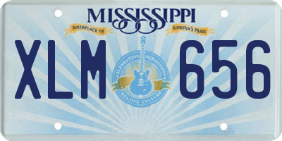 MS license plate XLM656