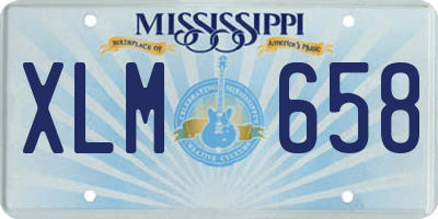 MS license plate XLM658