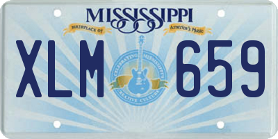 MS license plate XLM659