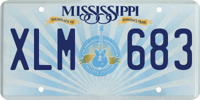 MS license plate XLM683