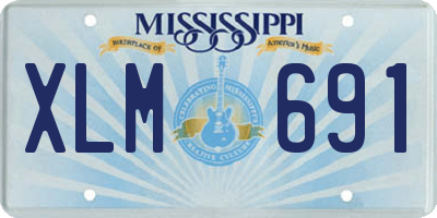 MS license plate XLM691