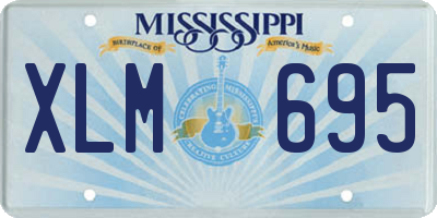 MS license plate XLM695