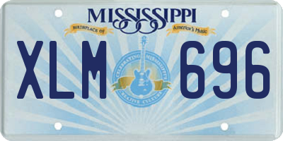 MS license plate XLM696