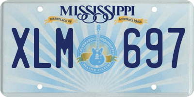 MS license plate XLM697
