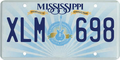 MS license plate XLM698
