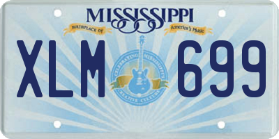 MS license plate XLM699