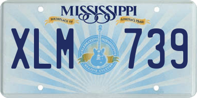 MS license plate XLM739