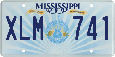 MS license plate XLM741