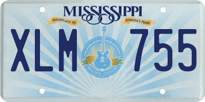 MS license plate XLM755