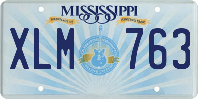 MS license plate XLM763