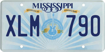 MS license plate XLM790