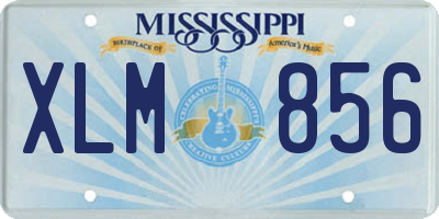 MS license plate XLM856