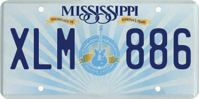 MS license plate XLM886