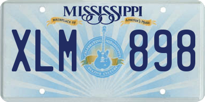 MS license plate XLM898