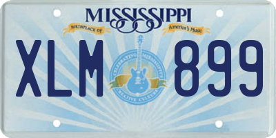 MS license plate XLM899