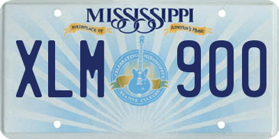 MS license plate XLM900