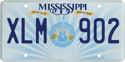 MS license plate XLM902