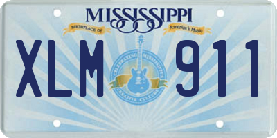 MS license plate XLM911