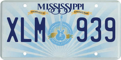 MS license plate XLM939