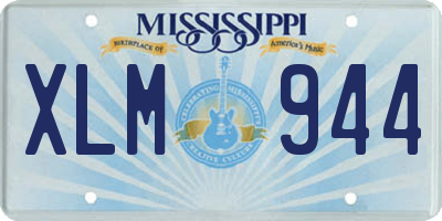 MS license plate XLM944