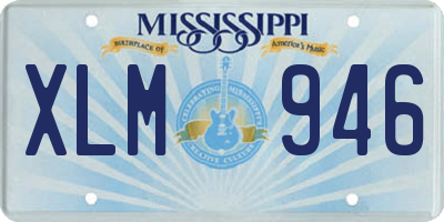 MS license plate XLM946