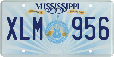 MS license plate XLM956