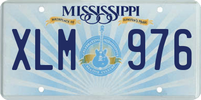 MS license plate XLM976