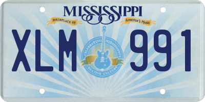 MS license plate XLM991