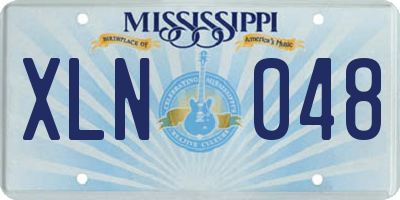 MS license plate XLN048