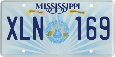 MS license plate XLN169