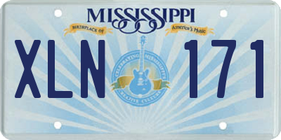 MS license plate XLN171