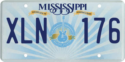 MS license plate XLN176