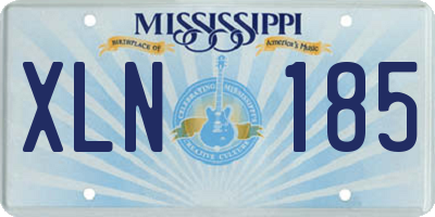 MS license plate XLN185