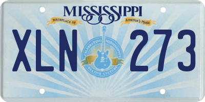 MS license plate XLN273