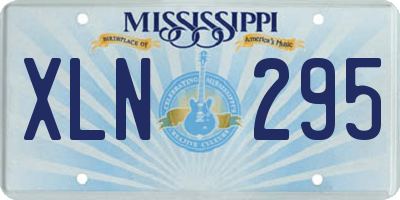 MS license plate XLN295