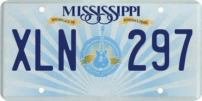 MS license plate XLN297